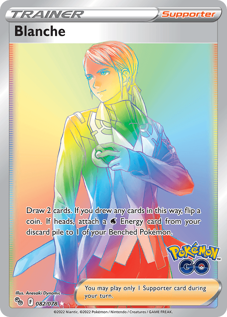 Blanche Pokémon GO card
