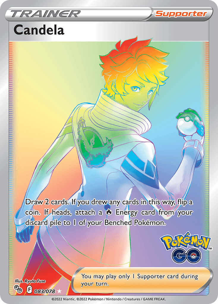 Candela Pokémon GO card