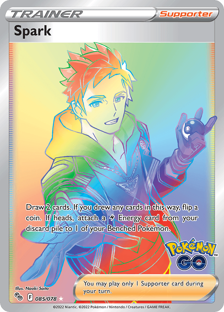Spark Pokémon GO card