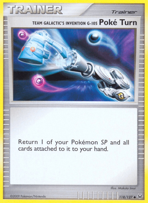 Team Galactic's Invention G-105 Poké Turn Platinum card