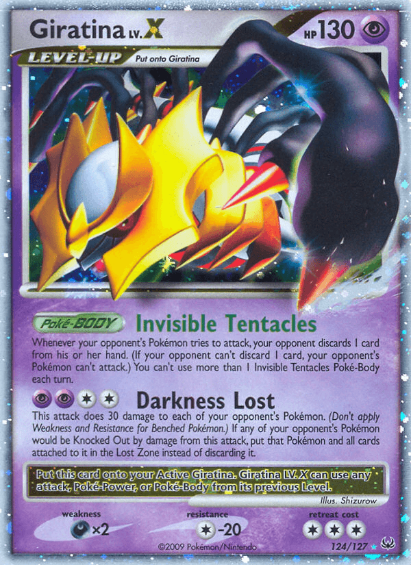 Giratina LV.X Platinum card