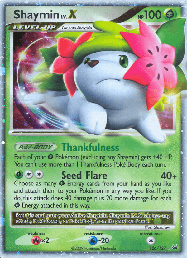Shaymin LV.X Platinum card