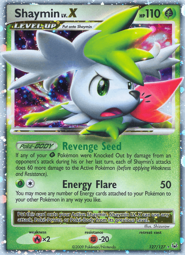 Shaymin LV.X Platinum card