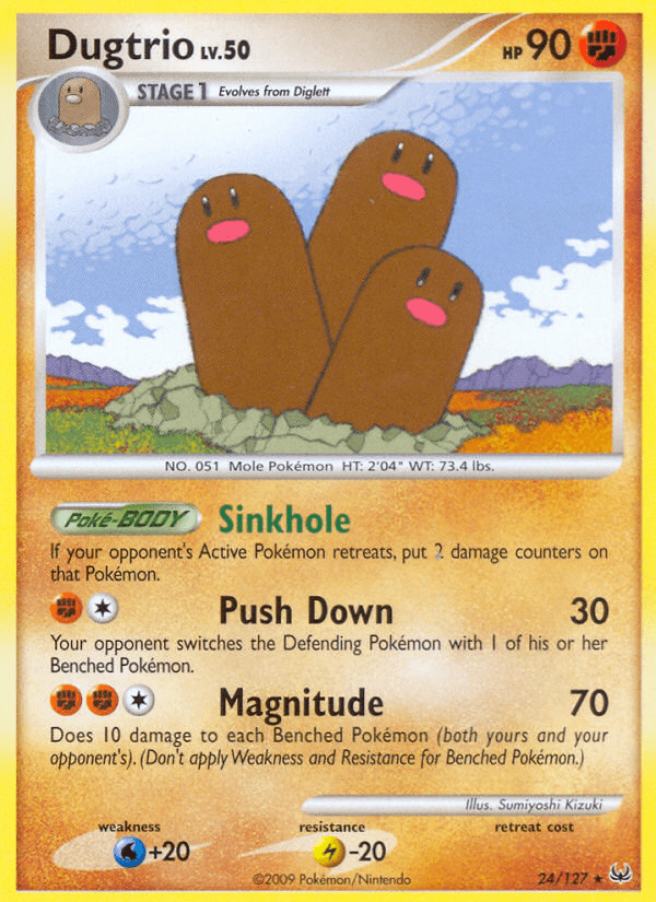 Dugtrio Platinum card