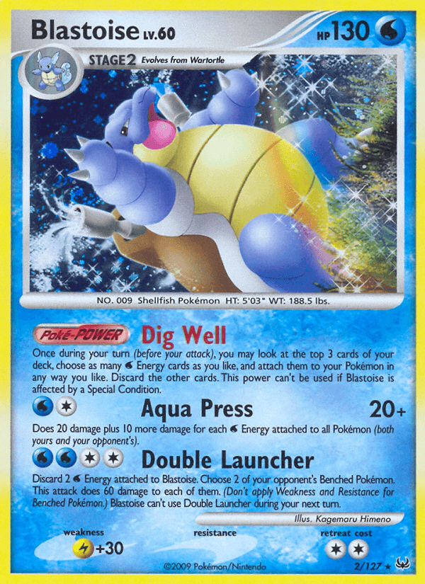 Blastoise Platinum card