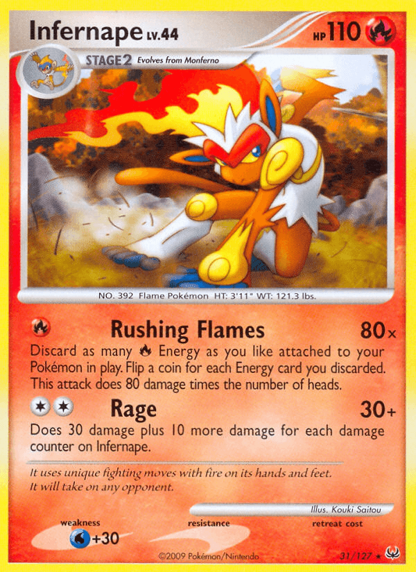 Infernape Platinum card