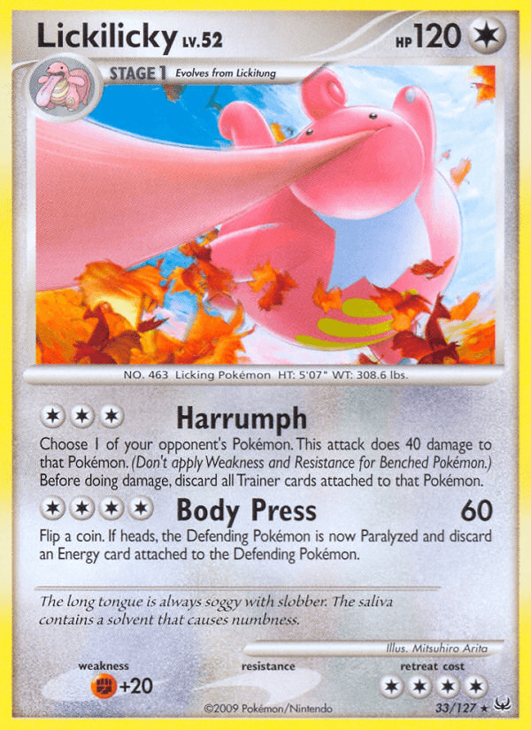 Lickilicky Platinum card
