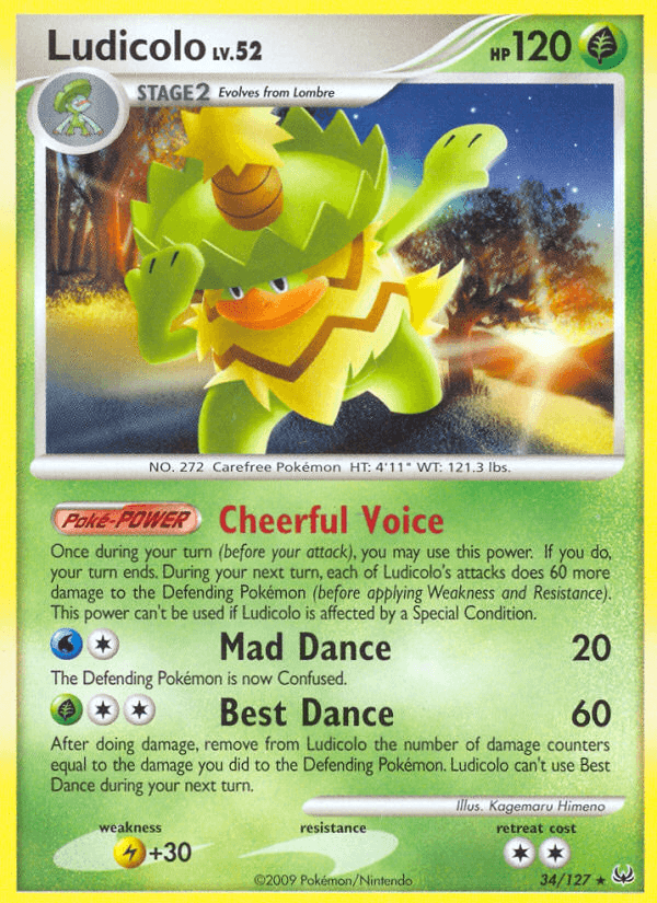 Ludicolo Platinum card
