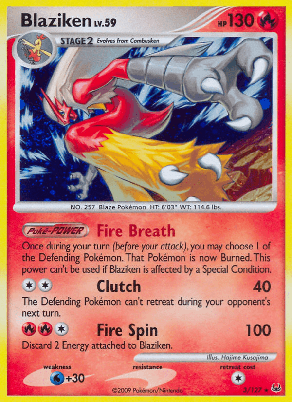 Blaziken Platinum card