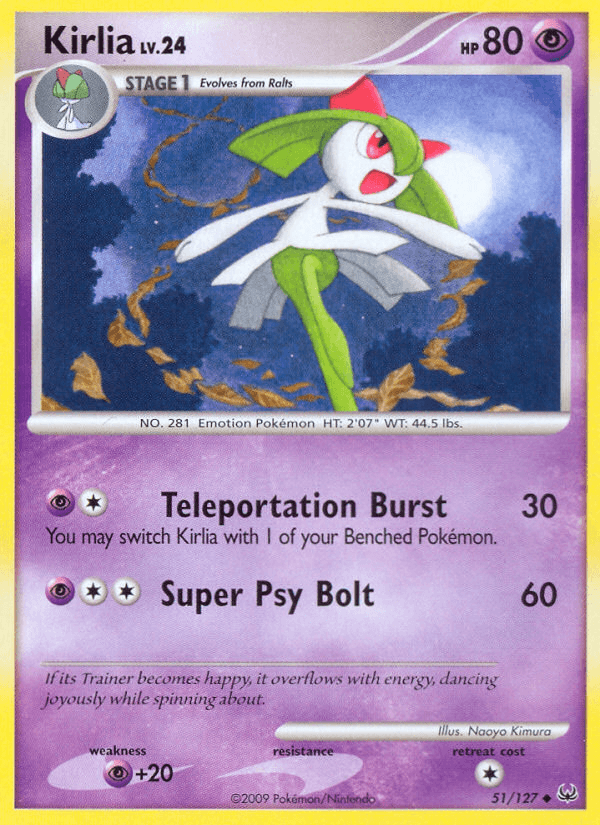 Kirlia Platinum card