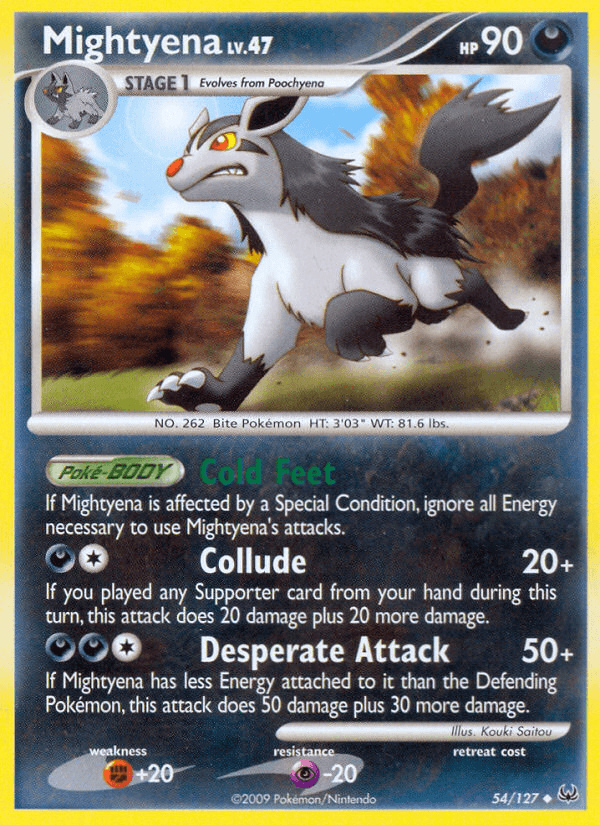 Mightyena Platinum card
