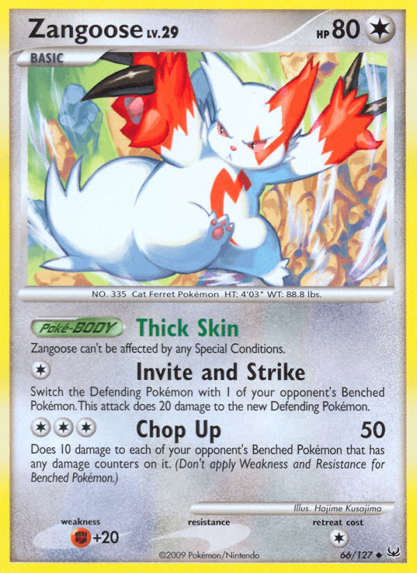 Zangoose Platinum card