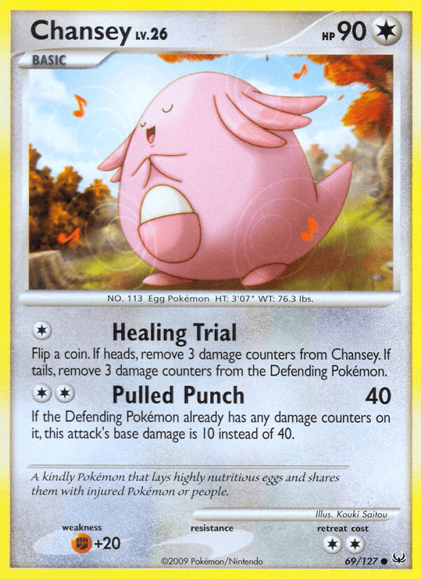 Chansey Platinum card