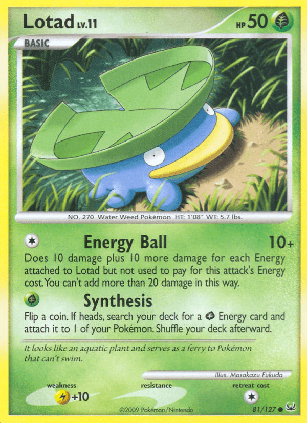Lotad Platinum card