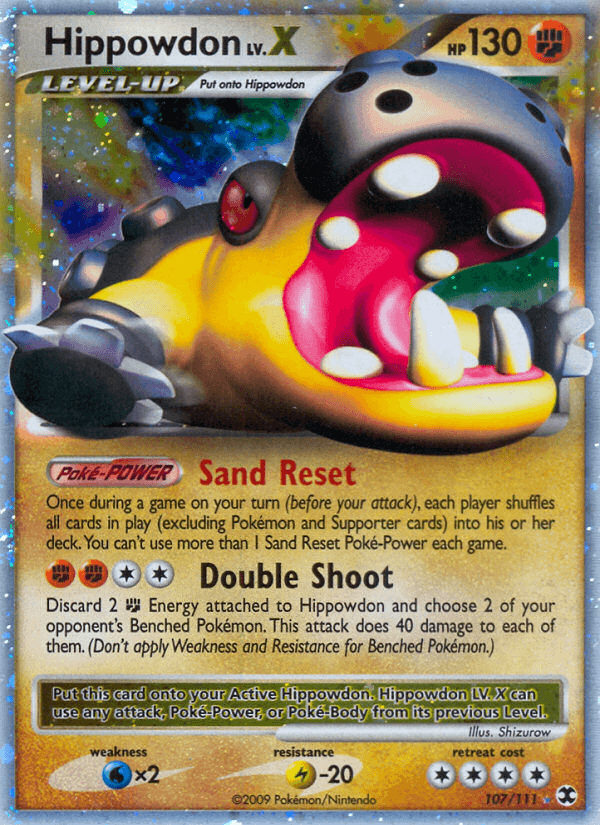 Hippowdon LV.X Rising Rivals card
