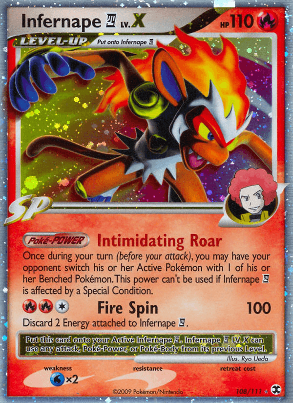 Infernape E4 LV.X Rising Rivals card