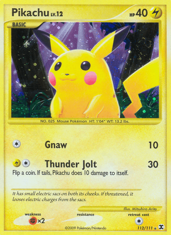 Pikachu Rising Rivals card
