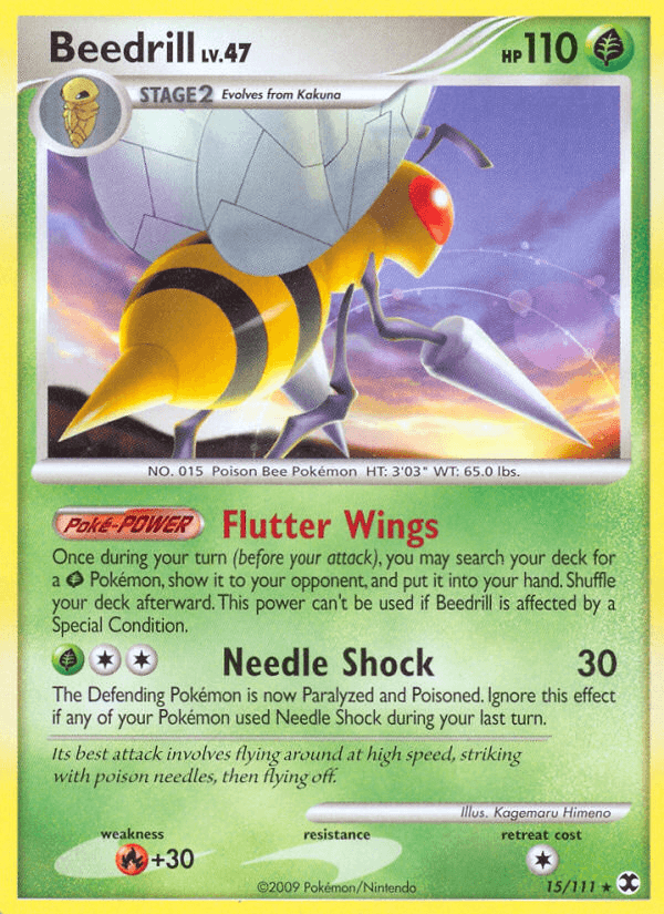 Beedrill Rising Rivals card