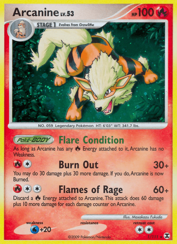 Arcanine Rising Rivals card