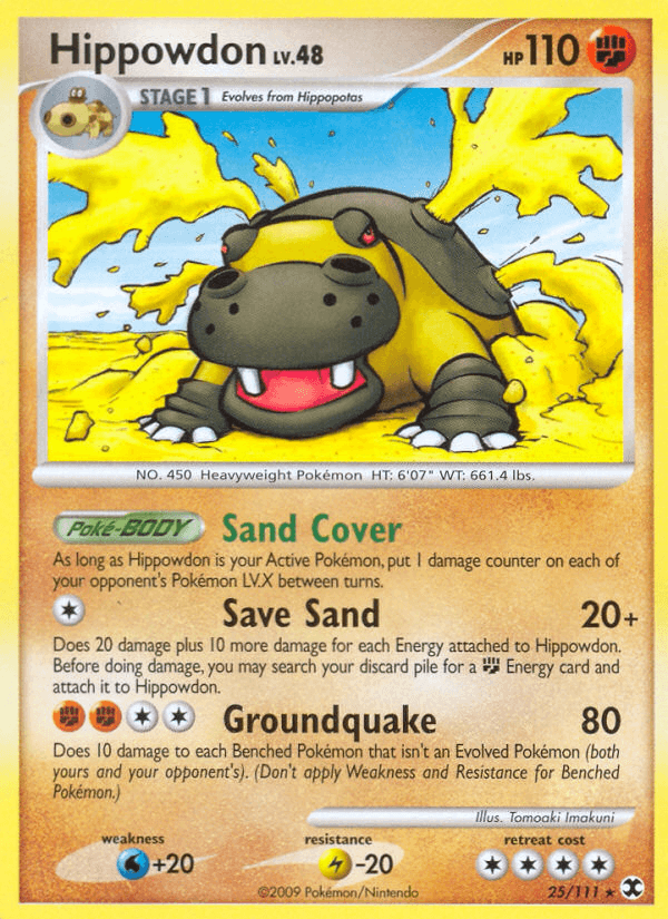 Hippowdon Rising Rivals card