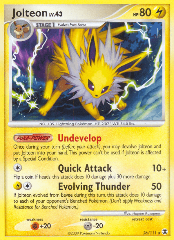Jolteon Rising Rivals card