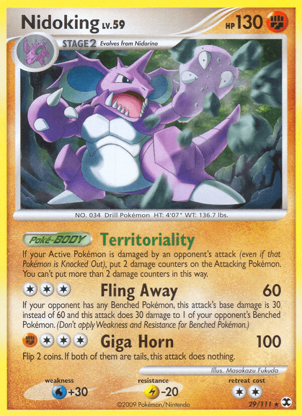 Nidoking Rising Rivals card