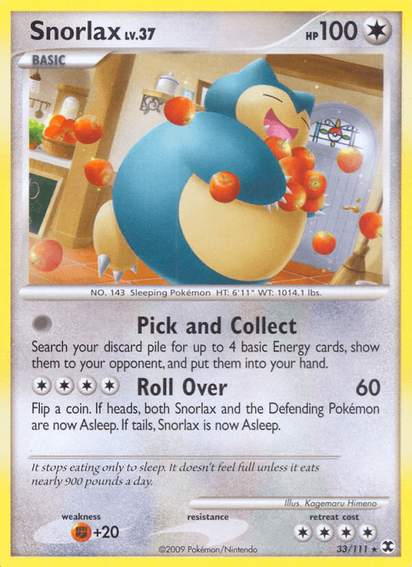 Snorlax Rising Rivals card