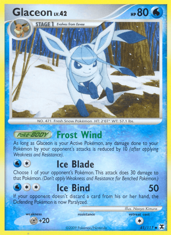 Glaceon Rising Rivals card
