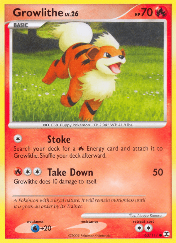Growlithe Rising Rivals card