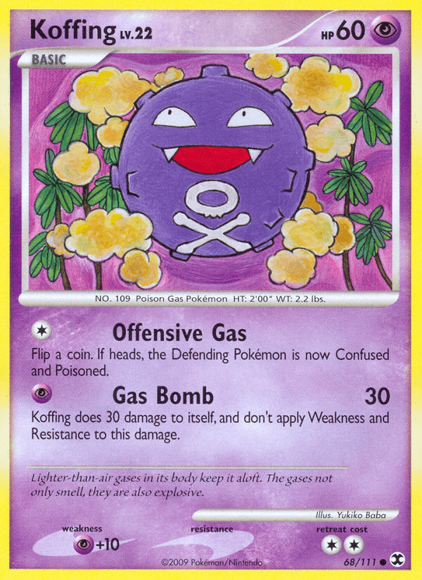 Koffing Rising Rivals card