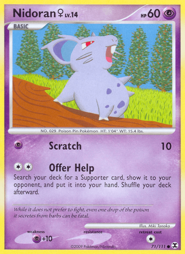 Nidoran ♀ Rising Rivals card