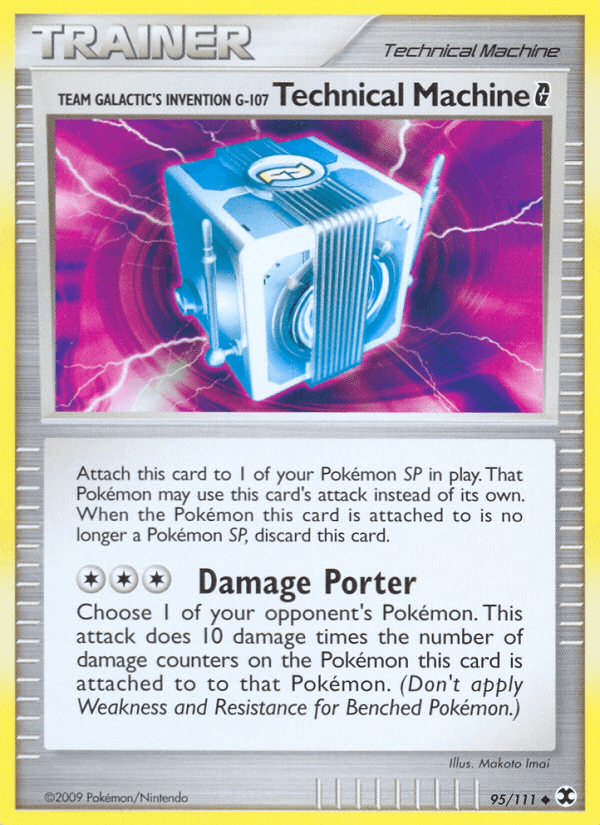 Team Galactic's Invention G-107 Technical Machine G Rising Rivals card