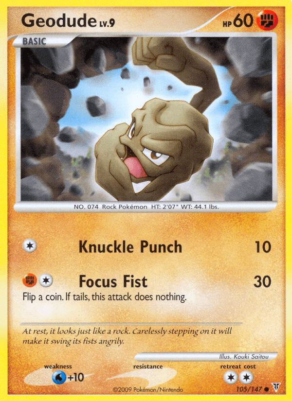 Geodude Supreme Victors card