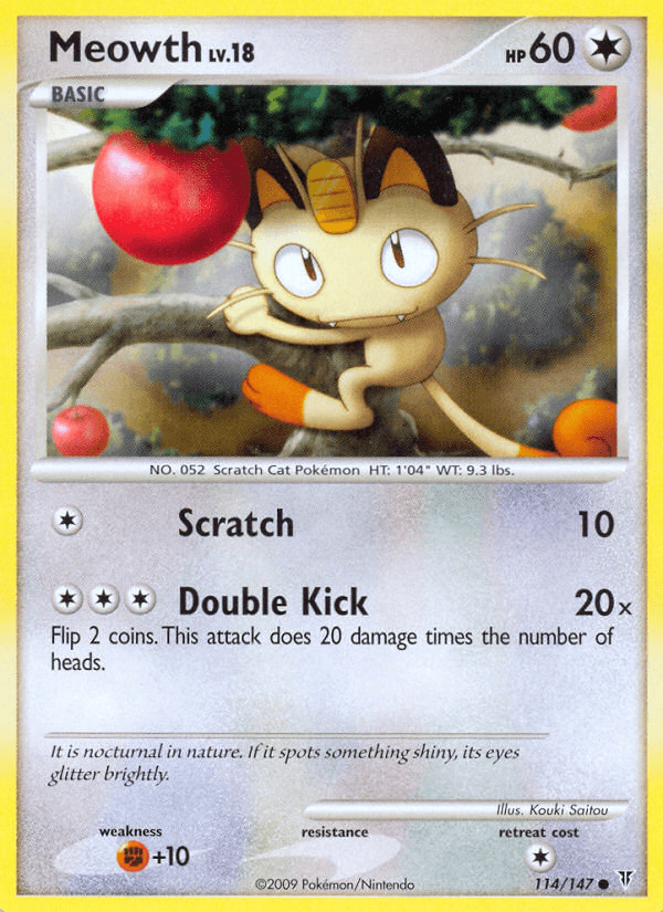 Meowth Supreme Victors card