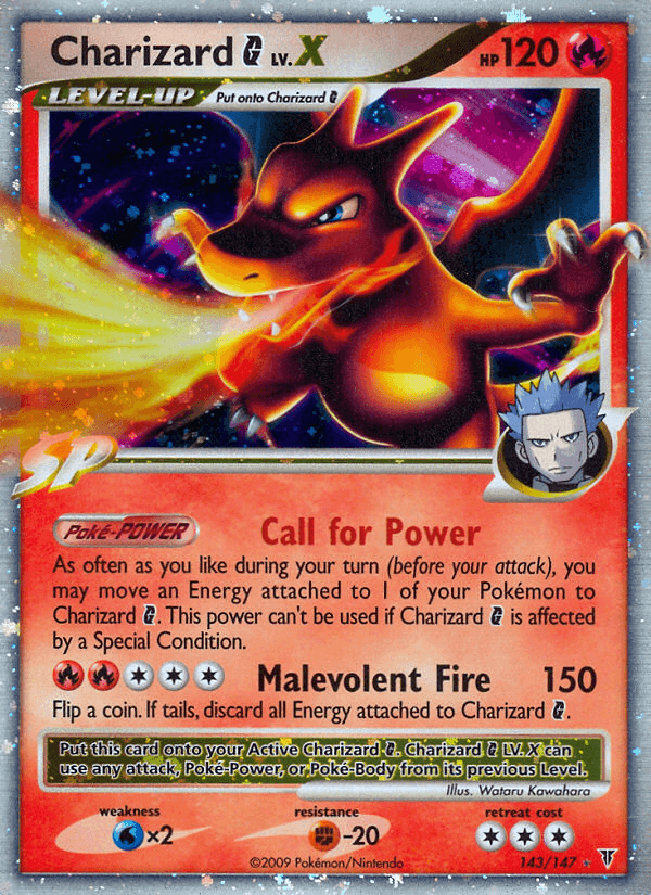 Charizard G LV.X Supreme Victors card