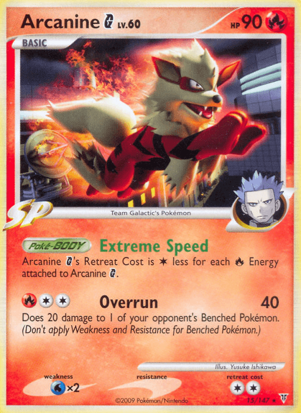 Arcanine G Supreme Victors card