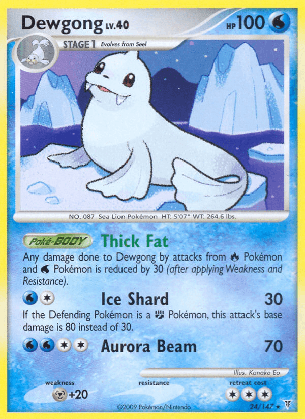 Dewgong Supreme Victors card