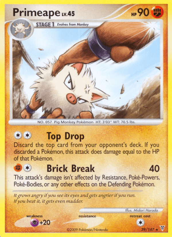 Primeape Supreme Victors card