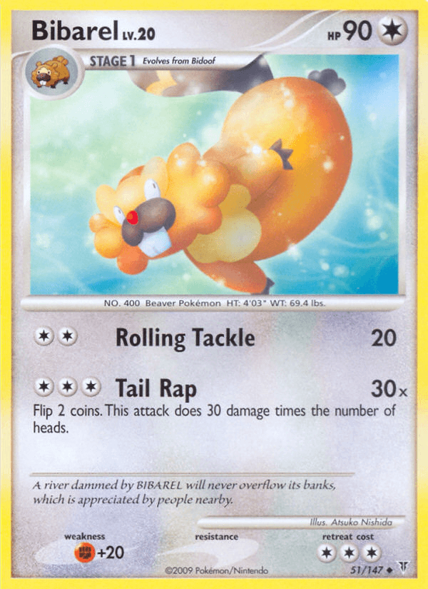 Bibarel Supreme Victors card