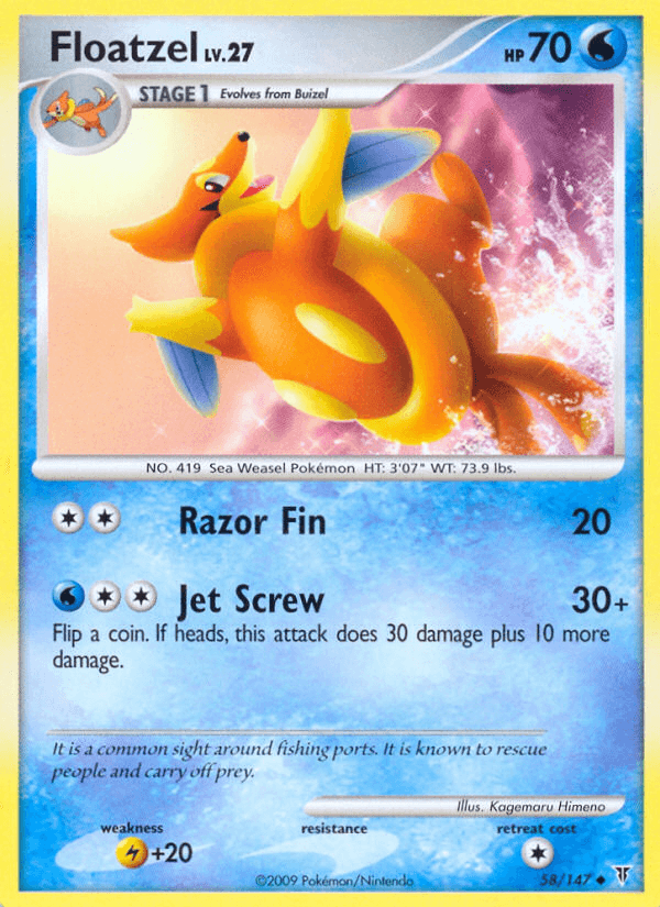 Floatzel 寶可夢 card