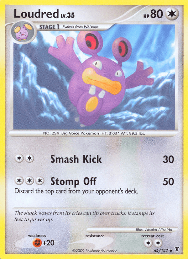 Loudred Supreme Victors card