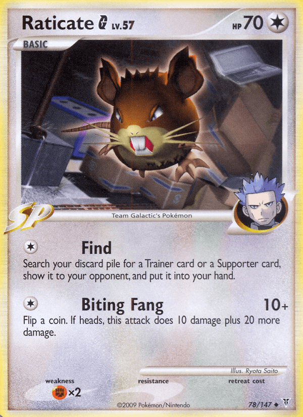 Raticate G Supreme Victors card