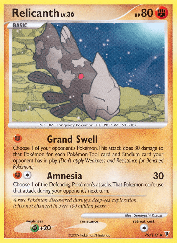 Relicanth 寶可夢 card