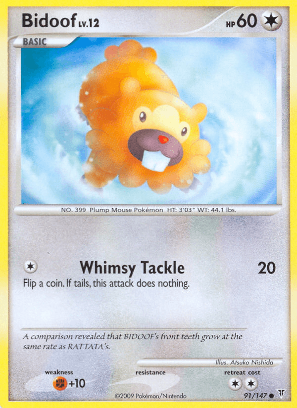 Bidoof Supreme Victors card