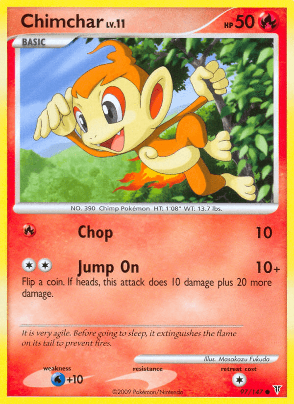 Chimchar Supreme Victors card