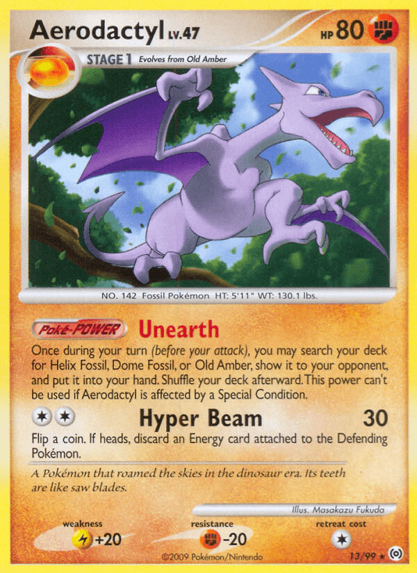 Aerodactyl Arceus card