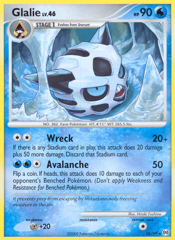 Glalie Arceus card