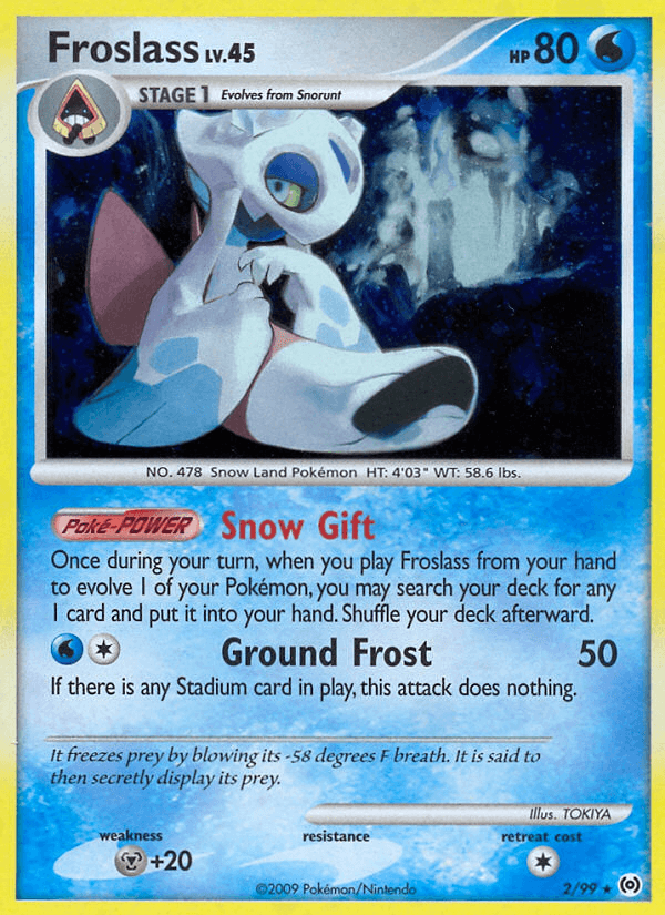 Froslass Arceus card
