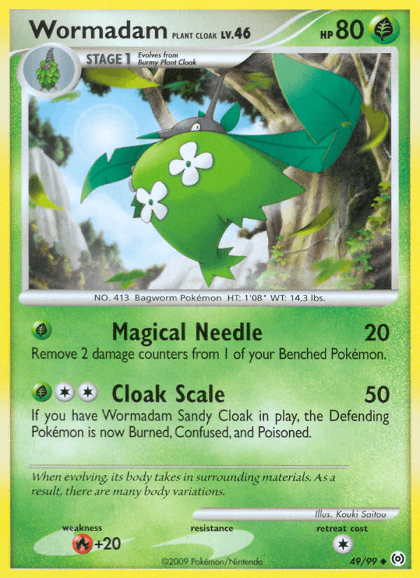 Wormadam Plant Cloak Arceus card