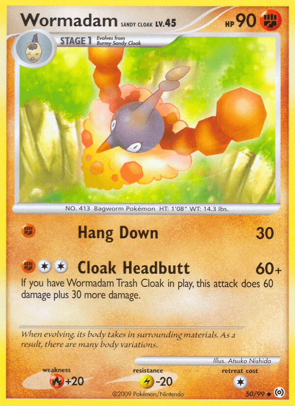 Wormadam Sandy Cloak Arceus card